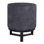 Anemone Hocker D40xH50cm Stoff: dunkelgrau