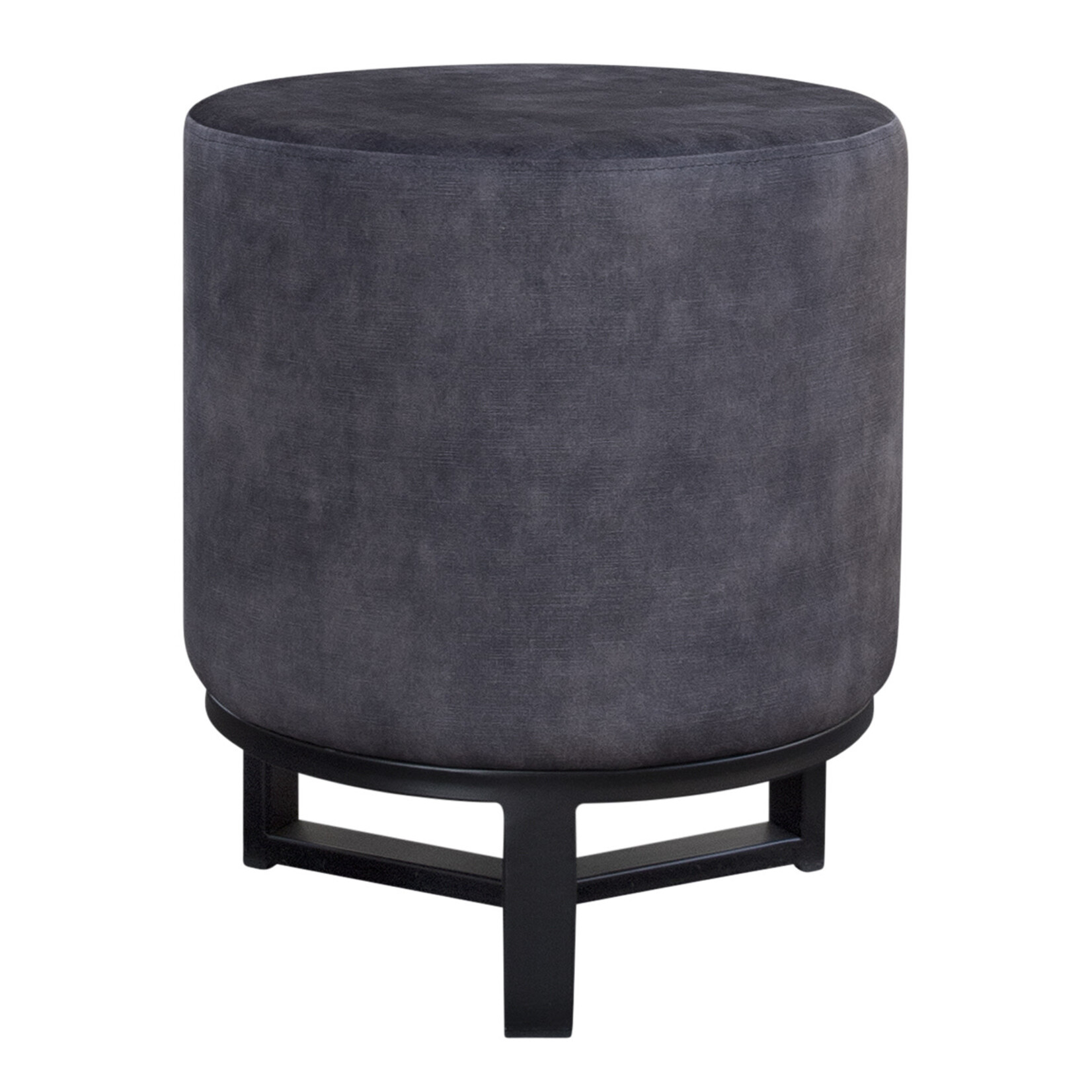 Anemone Hocker D40xH50cm Stoff: dunkelgrau