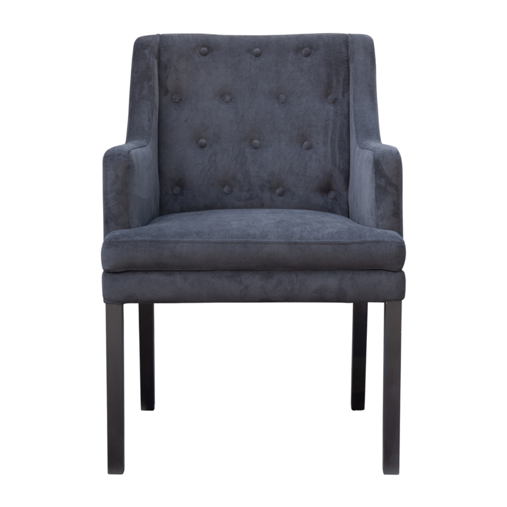 Downey Stuhl schwarz mit Armlehne, B59xT65xH86cm, SH: 48cm, AH: 63.5cm