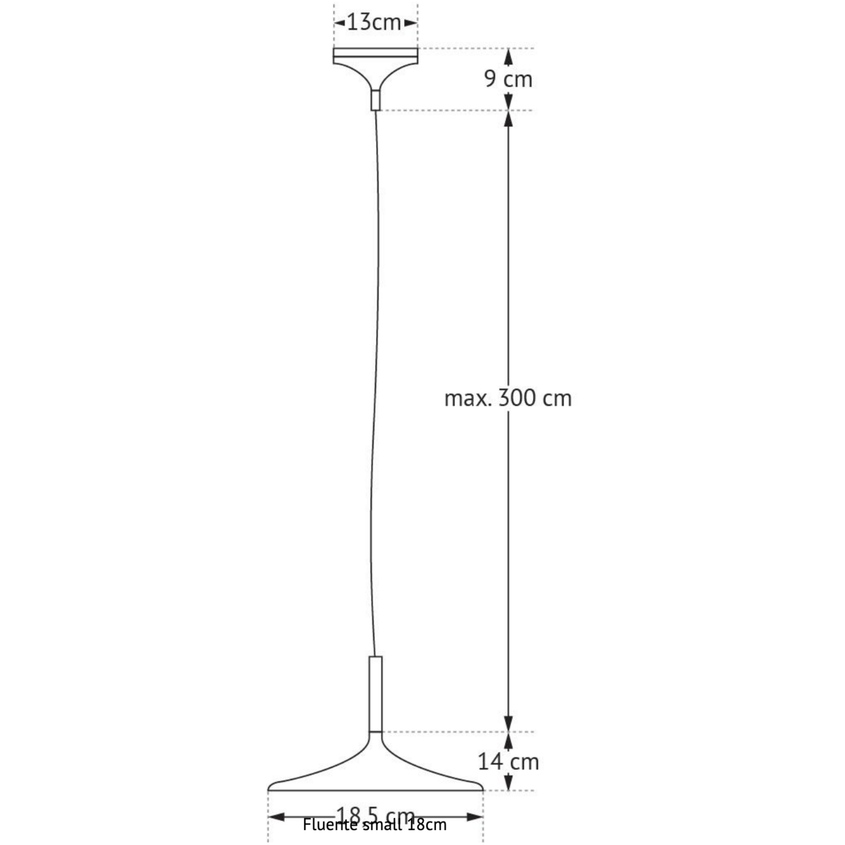 Florida Hängelampe 18cm brass, dimmbar 6W led lamp, 800 lumen, 2700K