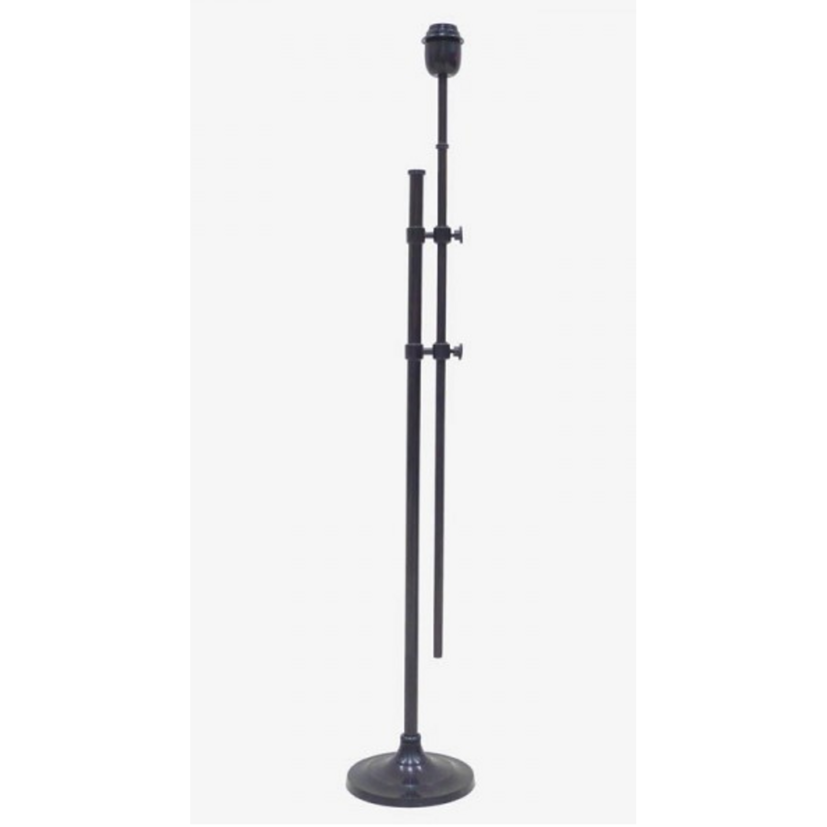 Stehlampe höhenverstellbar D35xH93-140cm Metall schwarz