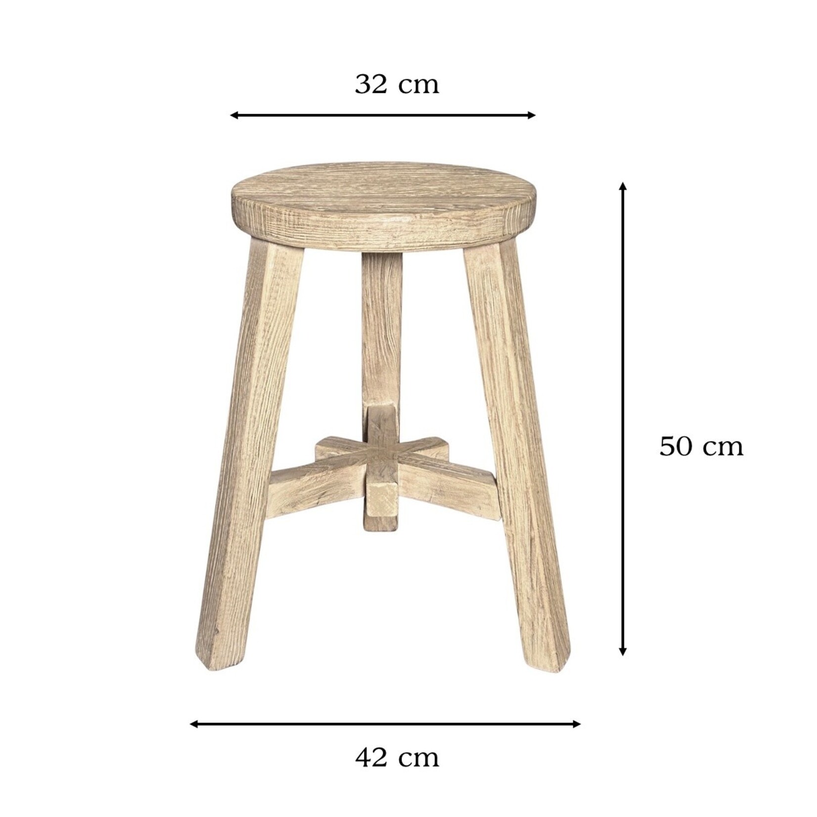 Pauleen Hocker Ulme, D32xH50cm