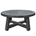 Charlotte Salontisch Ulme schwarz, D80xH36cm