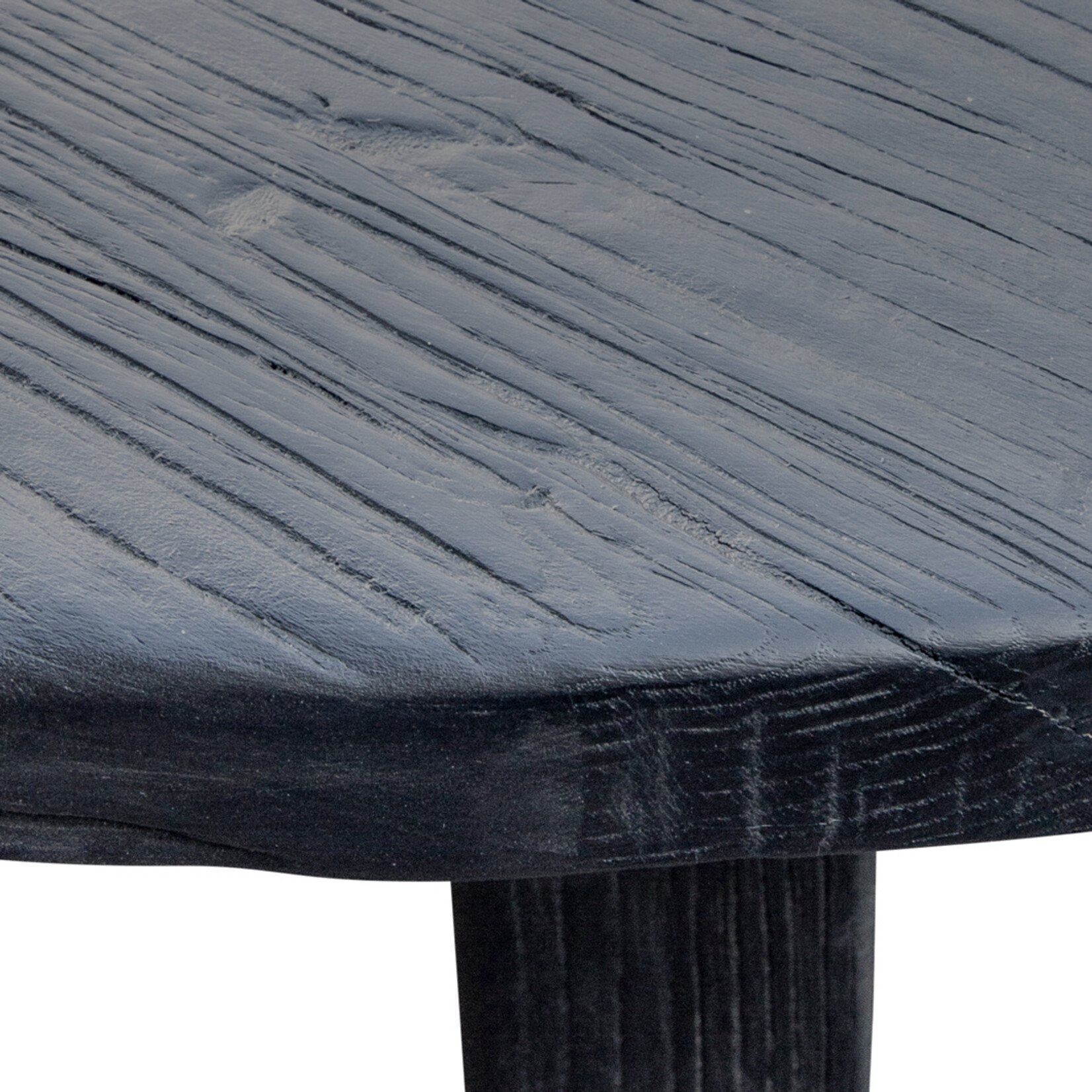 Salontisch Elm schwarz, D80xH36cm