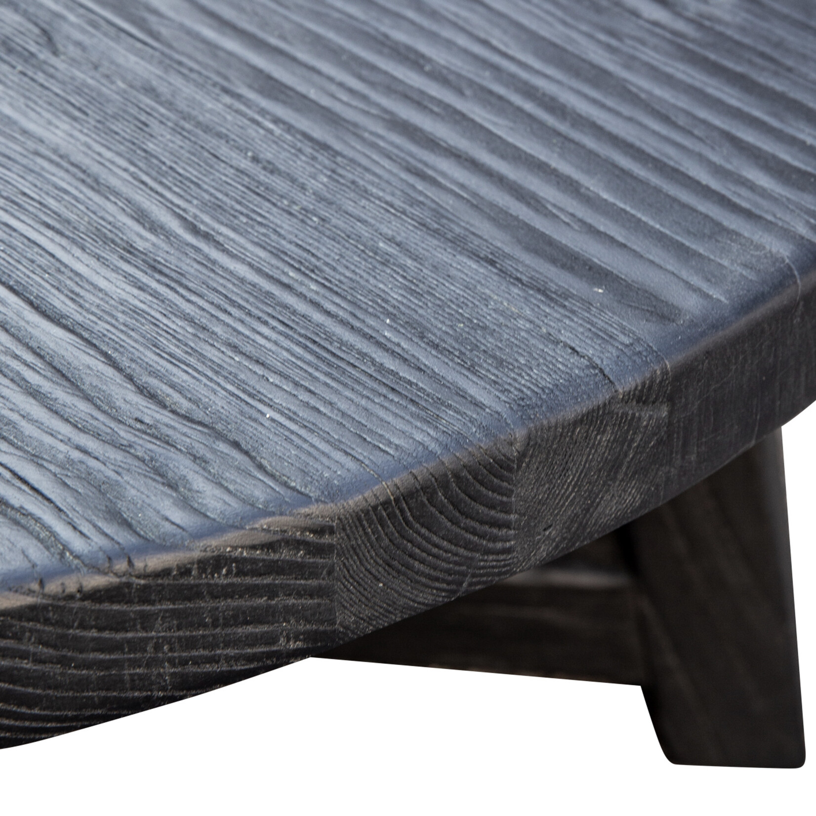 Charlotte Salontisch Ulme schwarz, D80xH36cm