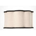 Lampenschirm Julia nature/schwarz  35x35H20cm E27