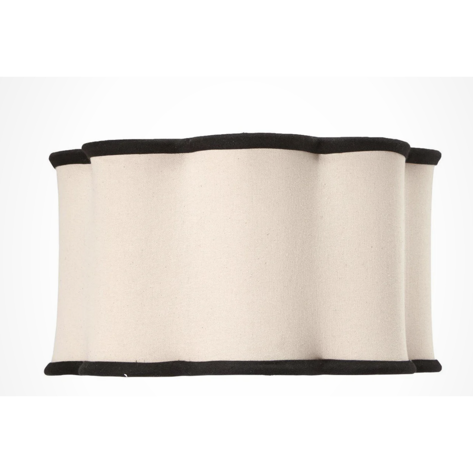 Lampenschirm Julia nature/schwarz  35x35H20cm E27