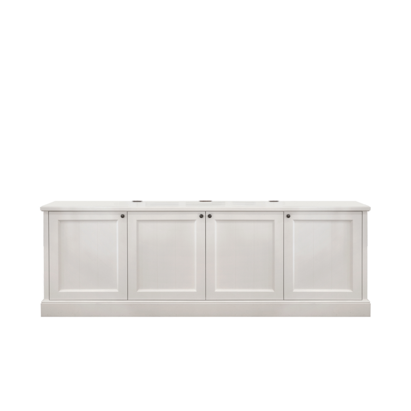 TV-Sideboard mit Lift 245x42xH85cm weiss