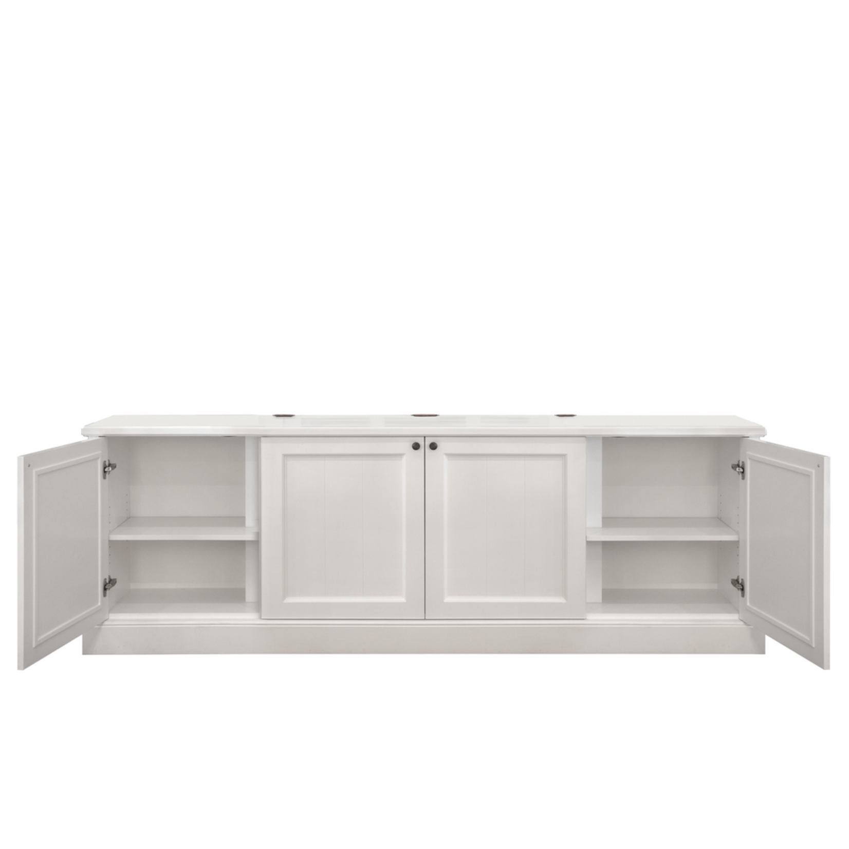 TV-Sideboard mit Lift 245x42xH85cm weiss