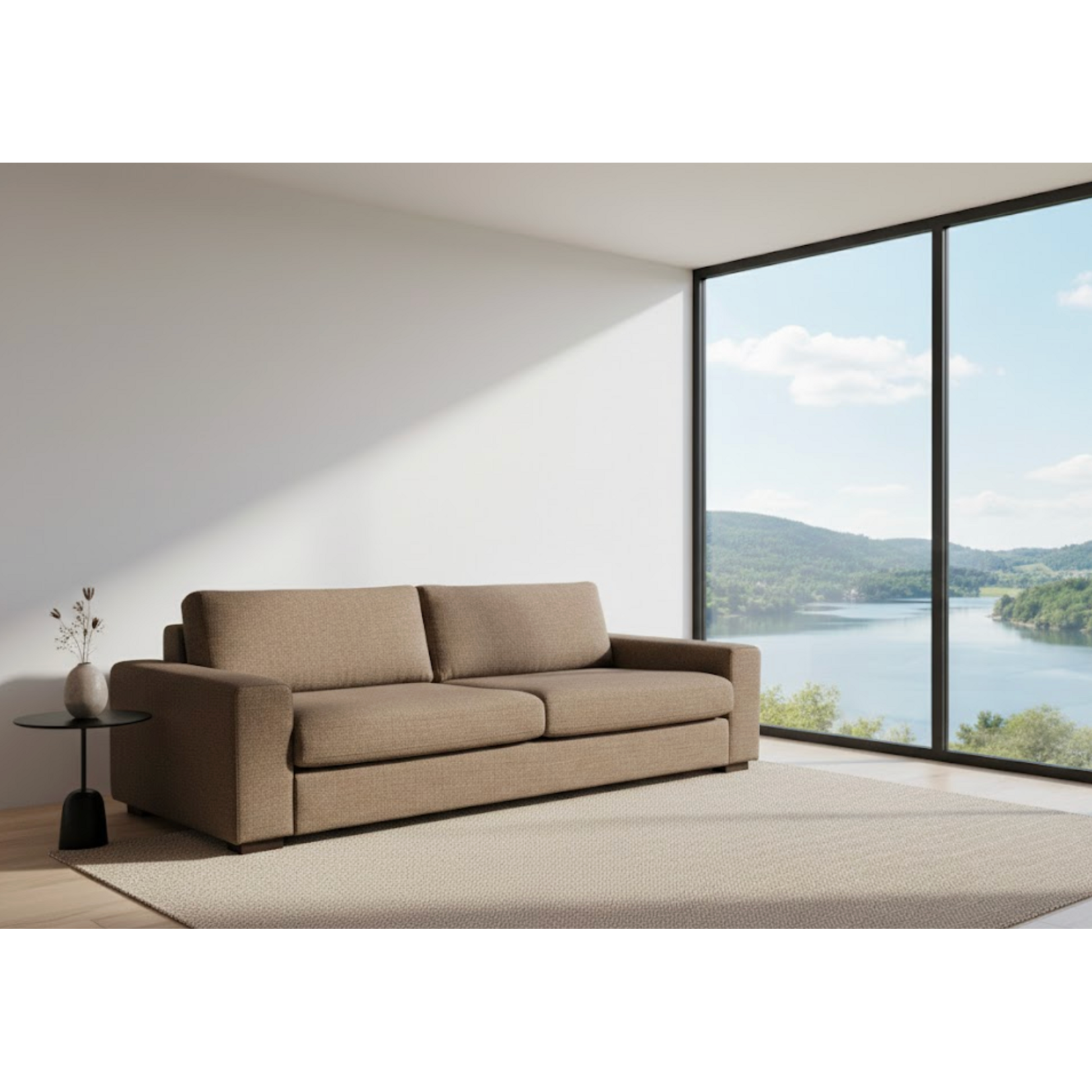 Sofa Malibu, 3.5 Sitzer, 236x100x73xSH36cm, Stoff: Rocco 11