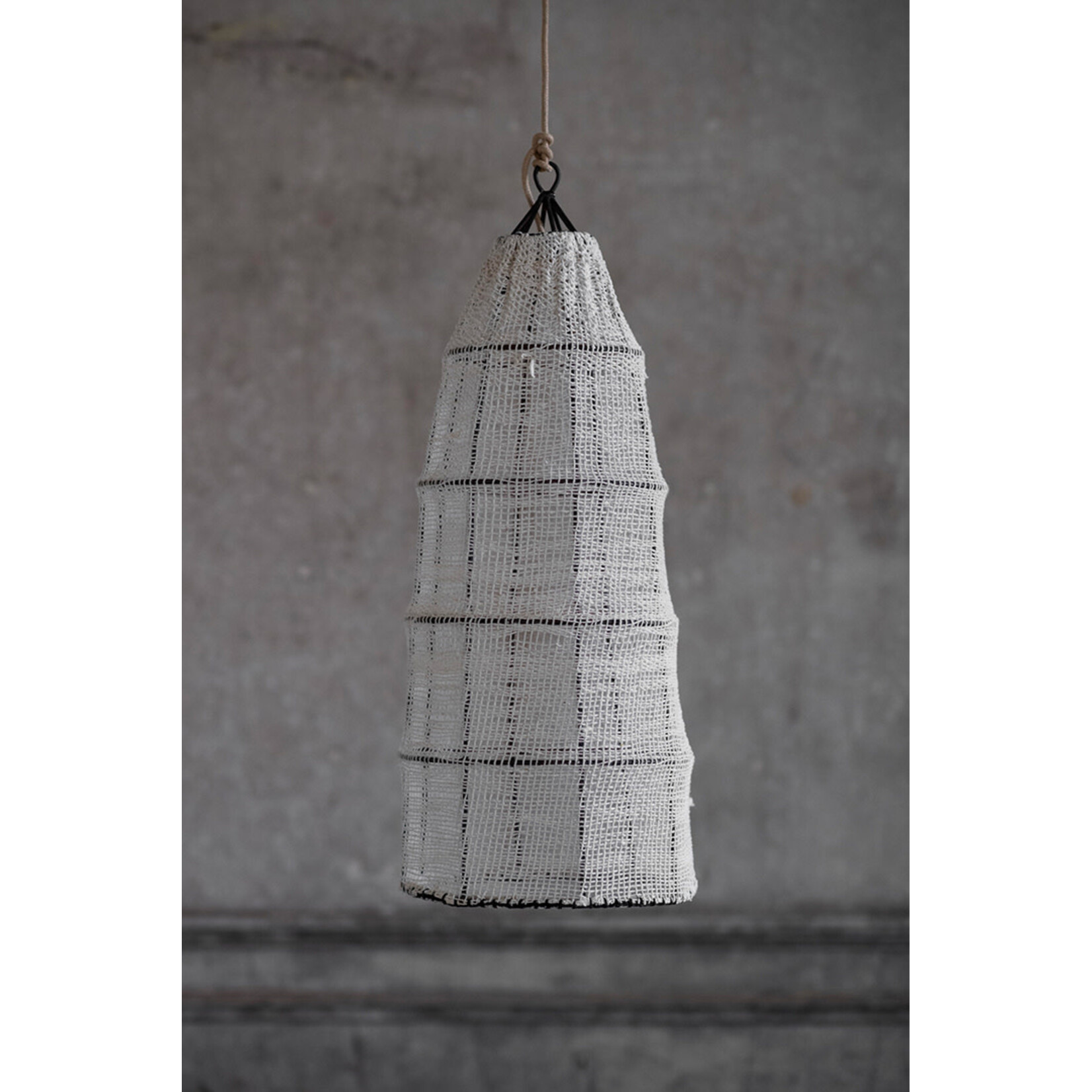 Andalusia Lampenschirm XS, Baumwolle handgewoben, 33xH84cm