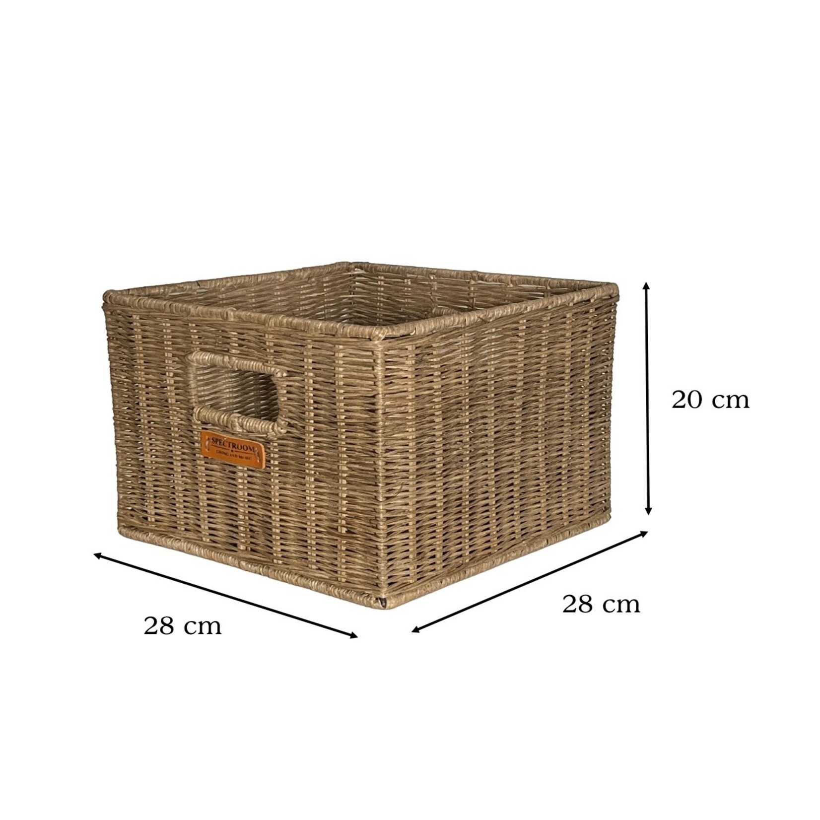 Brenson Rattan Kiste 28x28xH20cm