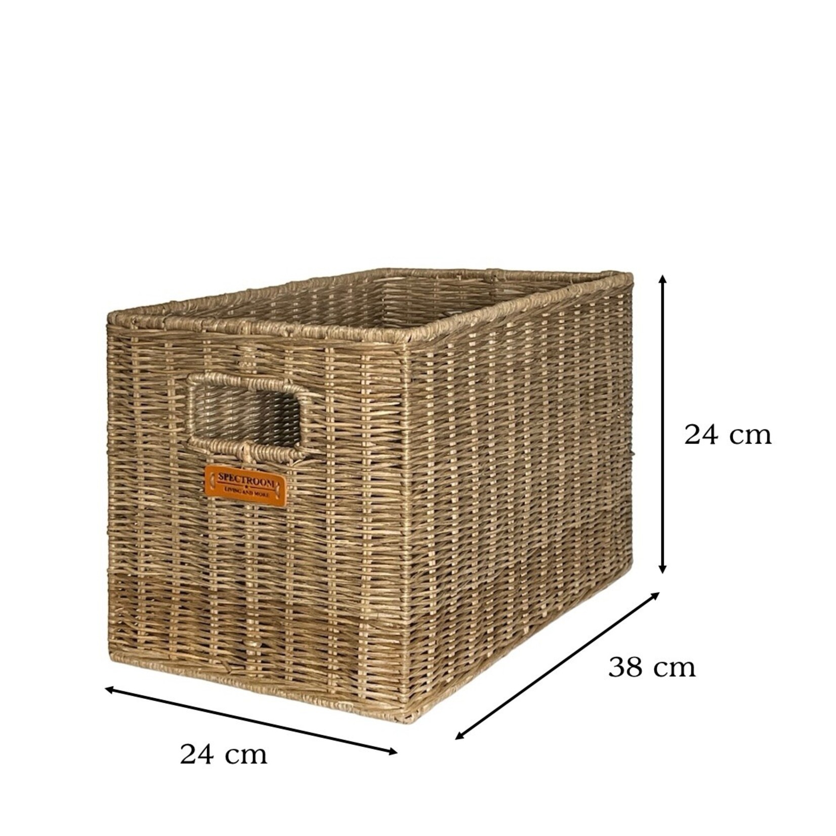 Brenson Rattan Kiste 24x38xH24cm