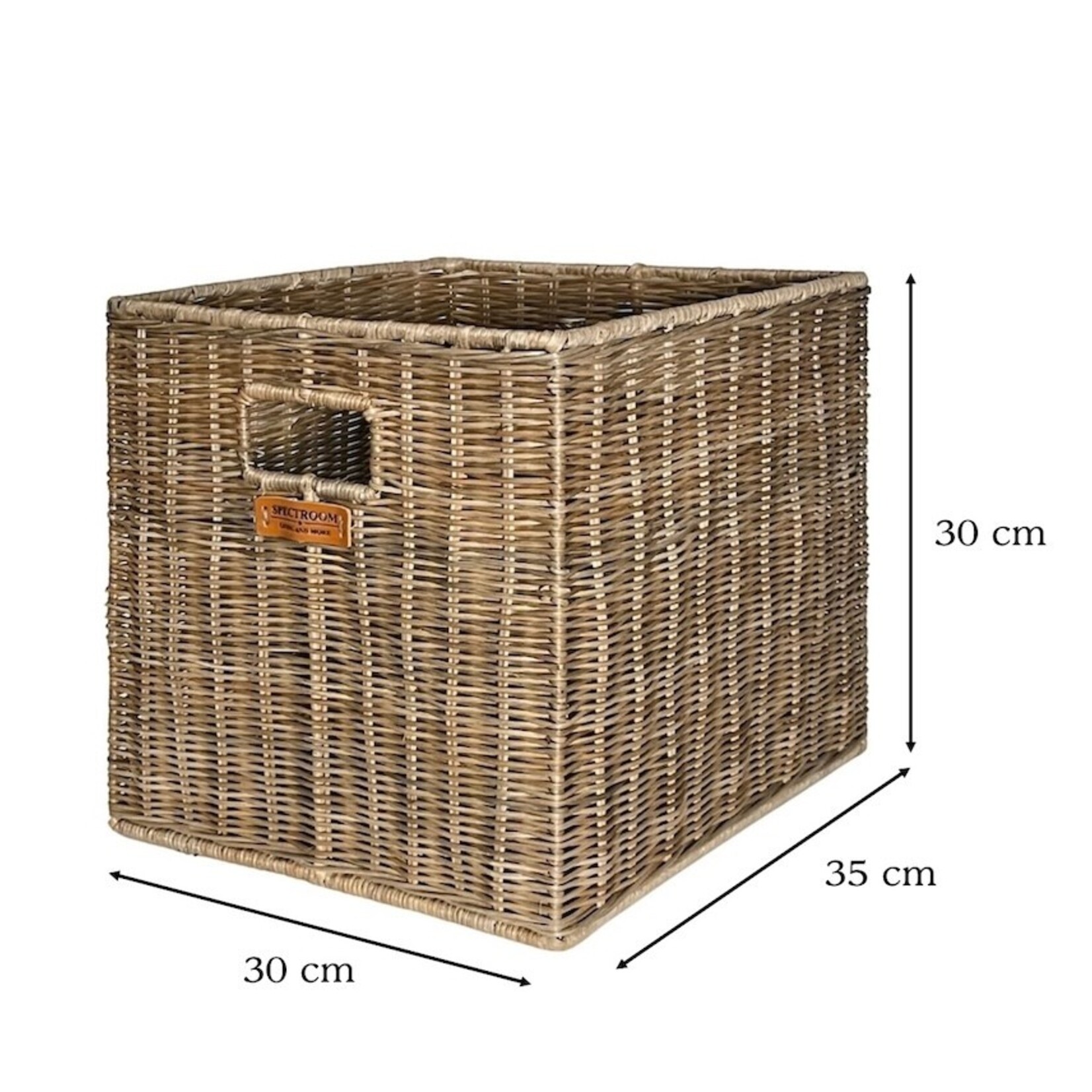 Brenson Rattan Kiste 30x35xH30cm