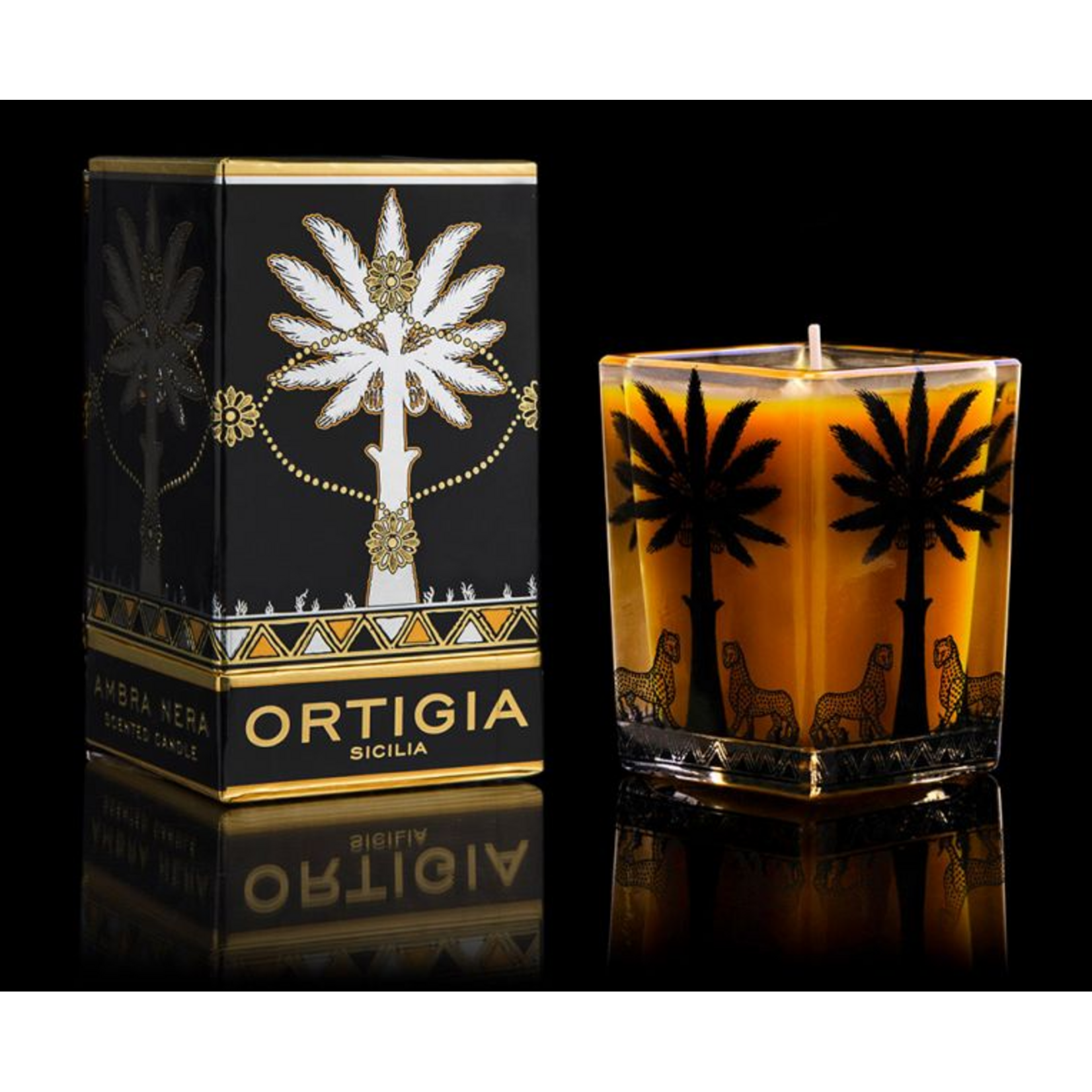 Ambra Nera Candle Large Square