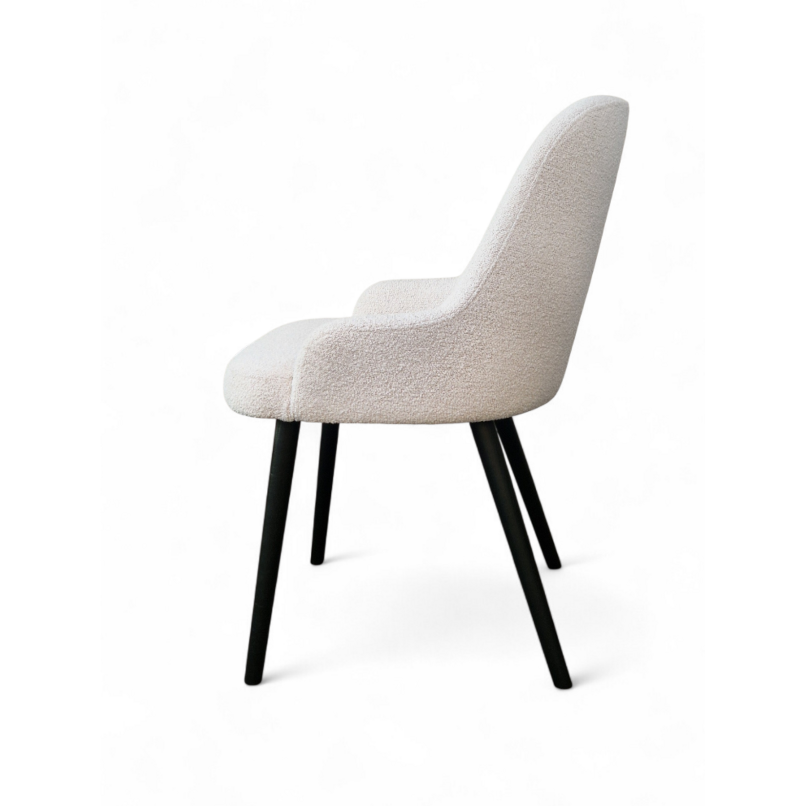 Gelson Stuhl, tiefe Armlehne, 54x59x84cm, Stoff: Nodino NOD01, Beine: schwarz