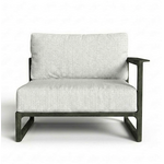 Thea Sofa Modul rechts schwarz Teak, 100x95xH61cm