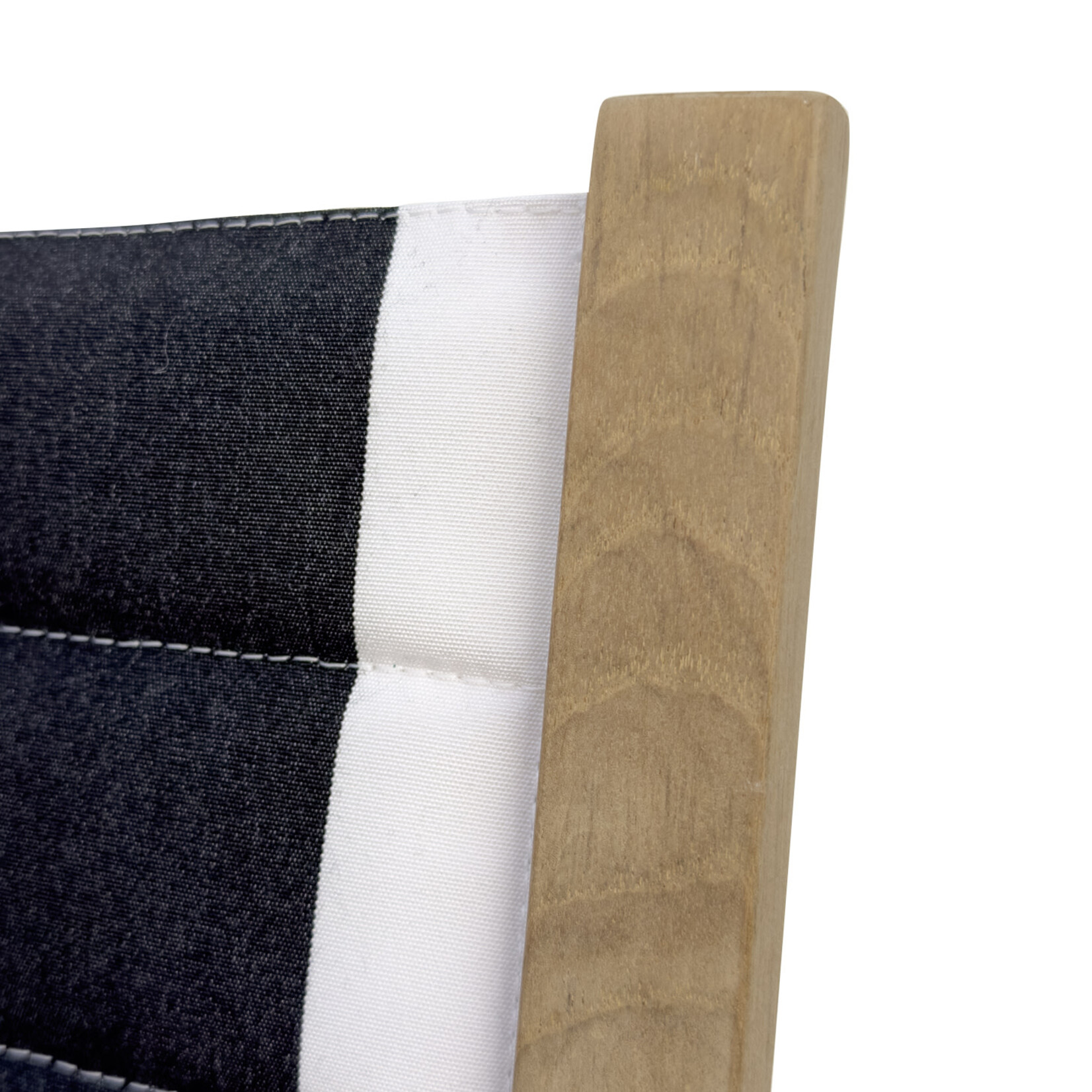 Loft Gartenstuhl Teak, schwarz-Weiss 56x55xH87/SH45cm