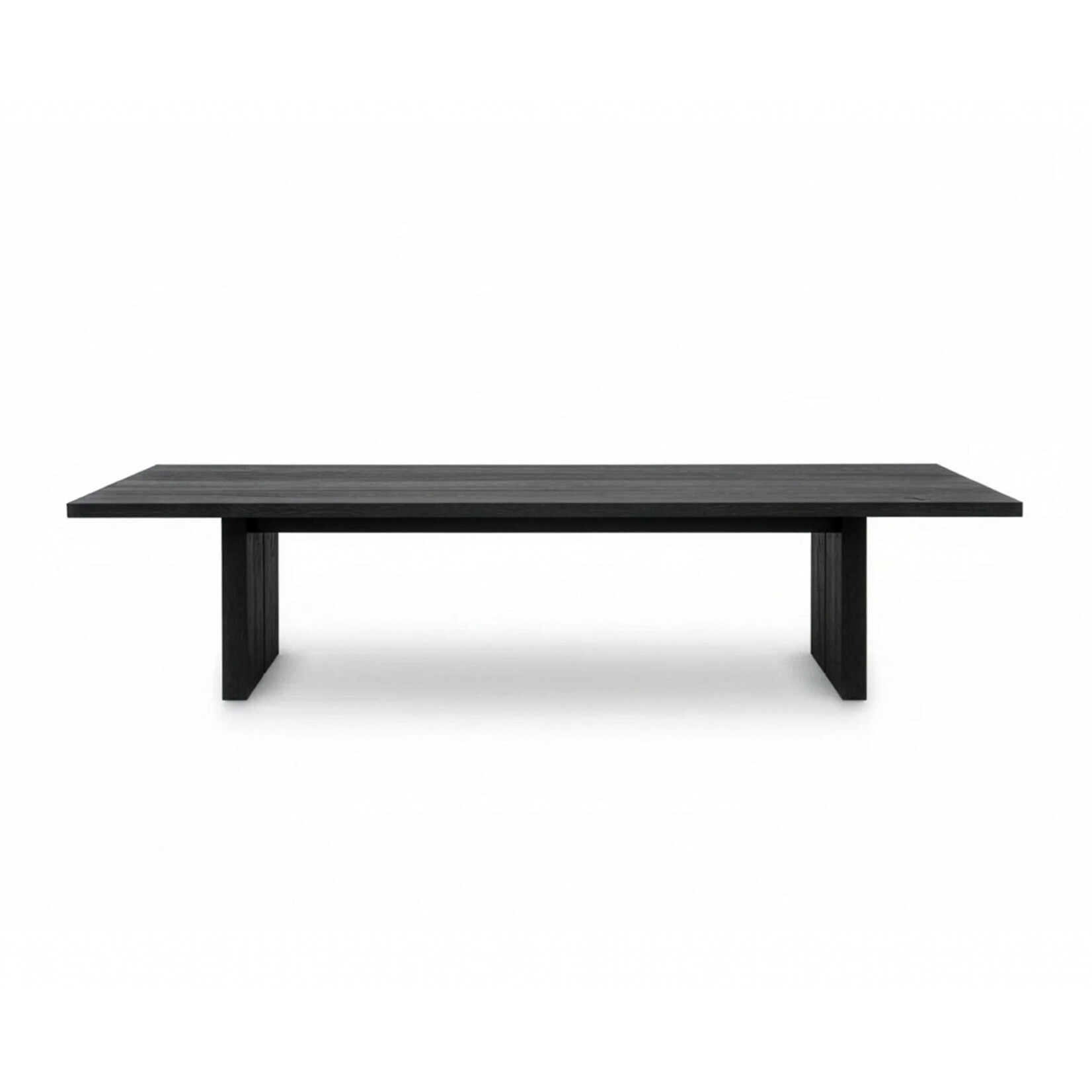Tisch 360x100x76cm, 5.2cm Stärke, Eiche schwarz