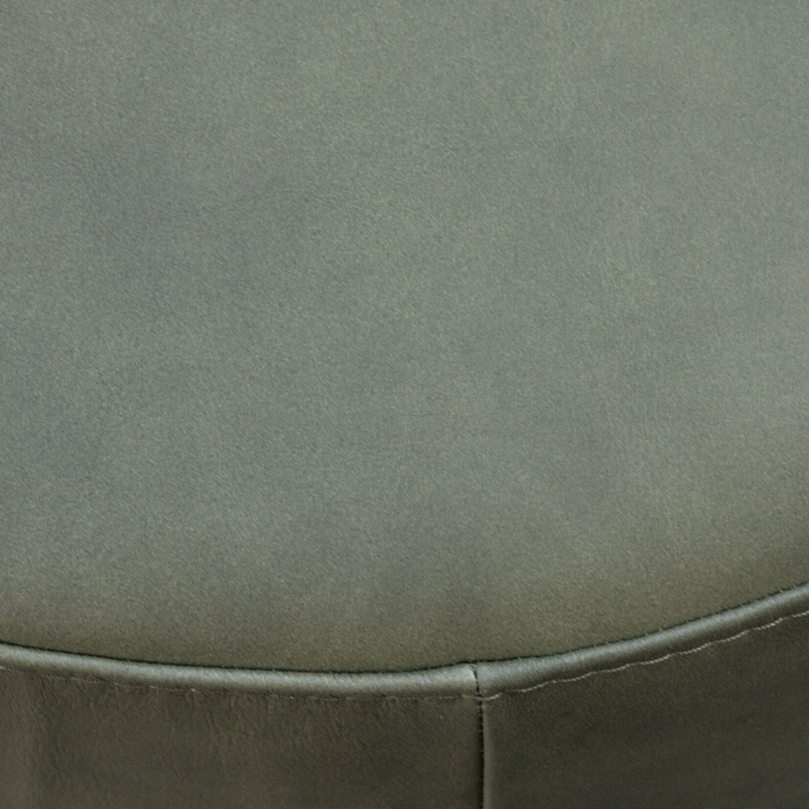 Capri Pouf D51x47cm, Leder: grün