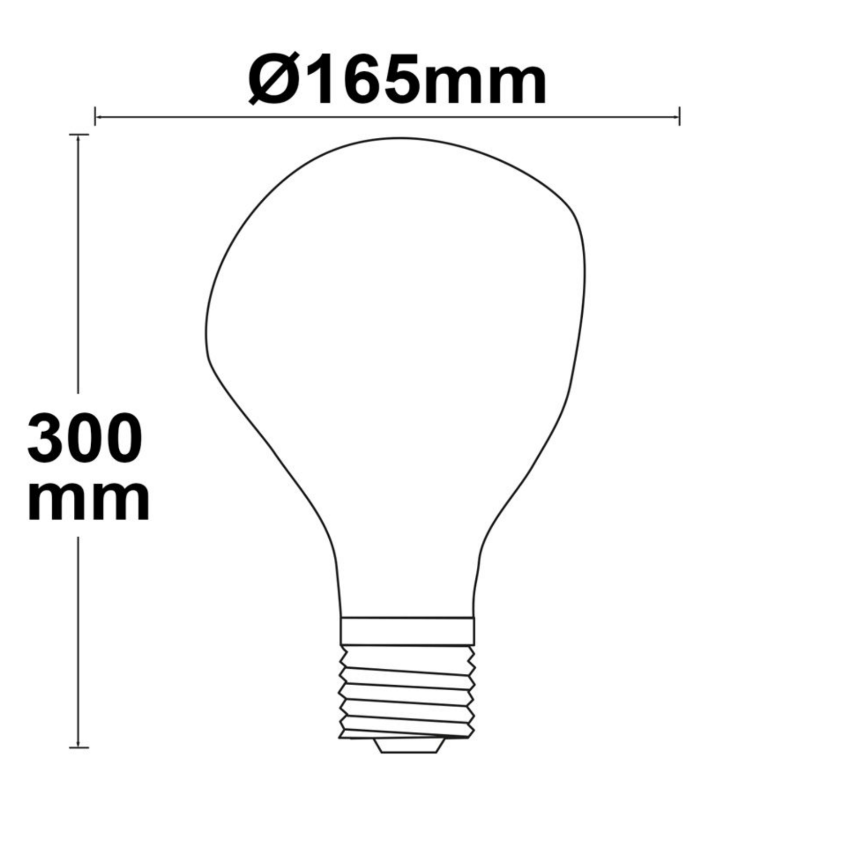 Leuchtmittel E27 Vintage LED, Glas amber, dimmbar