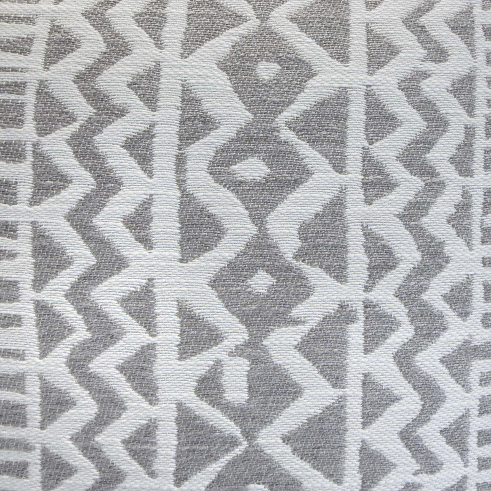 Kissen Outdoor, Matrix, grau/weiss gemustert, 47x47cm - Handmade by Spectroom