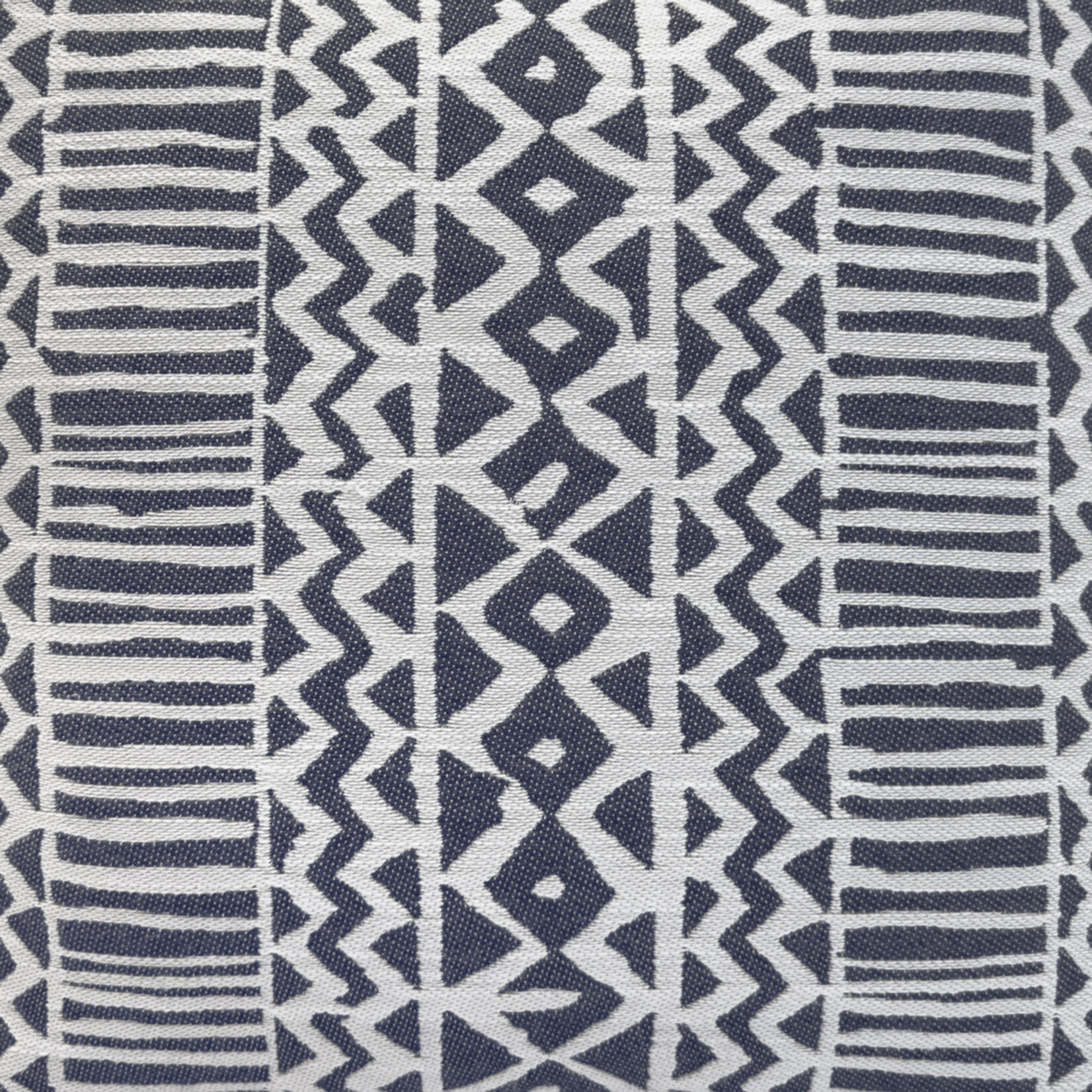 Kissen Outdoor, Matrix, blau/grau gemustert, 47x47cm - Handmade by Spectroom