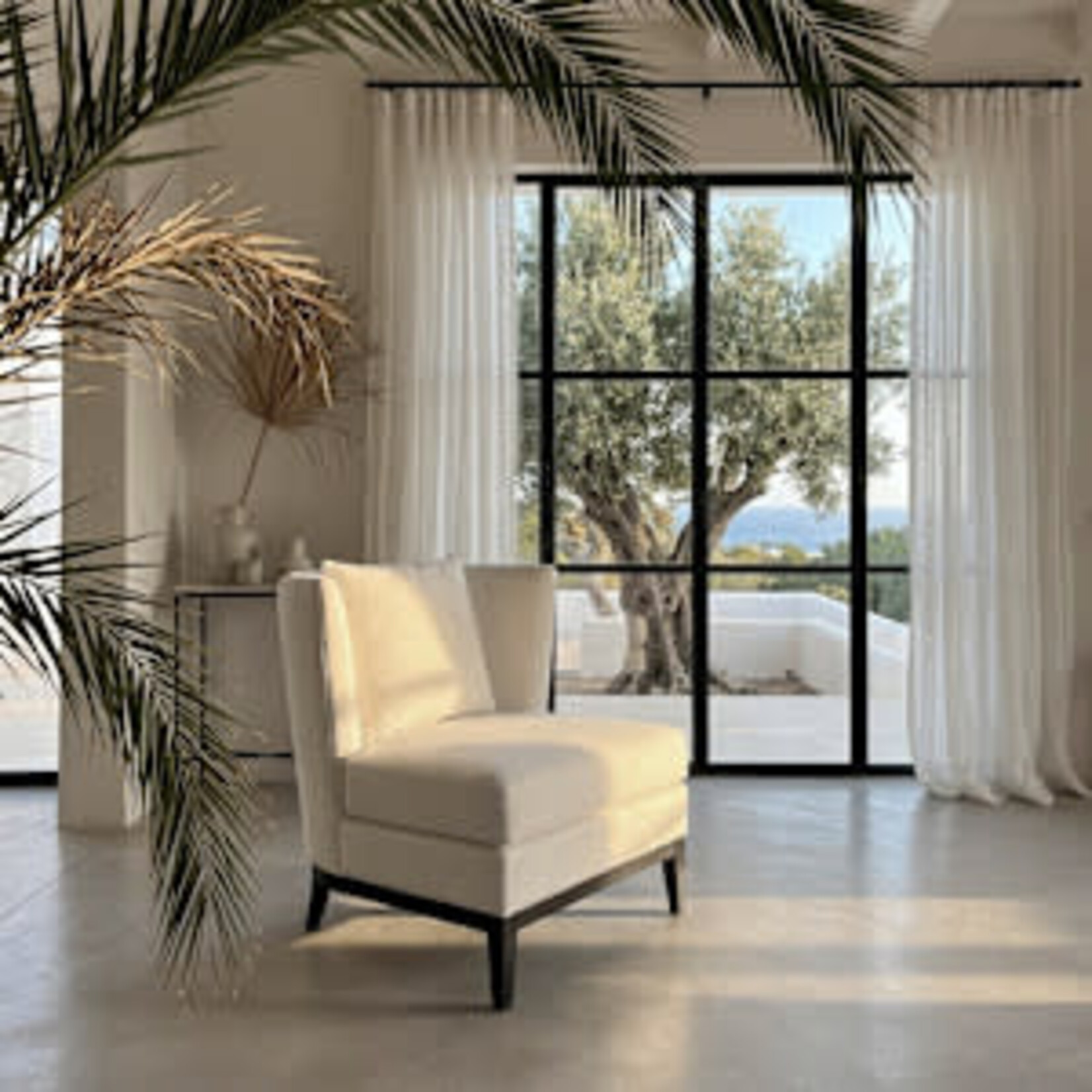 Nora Sessel 83x80xH90cm, Stoff: Nepal & Arco (zweifarbig)