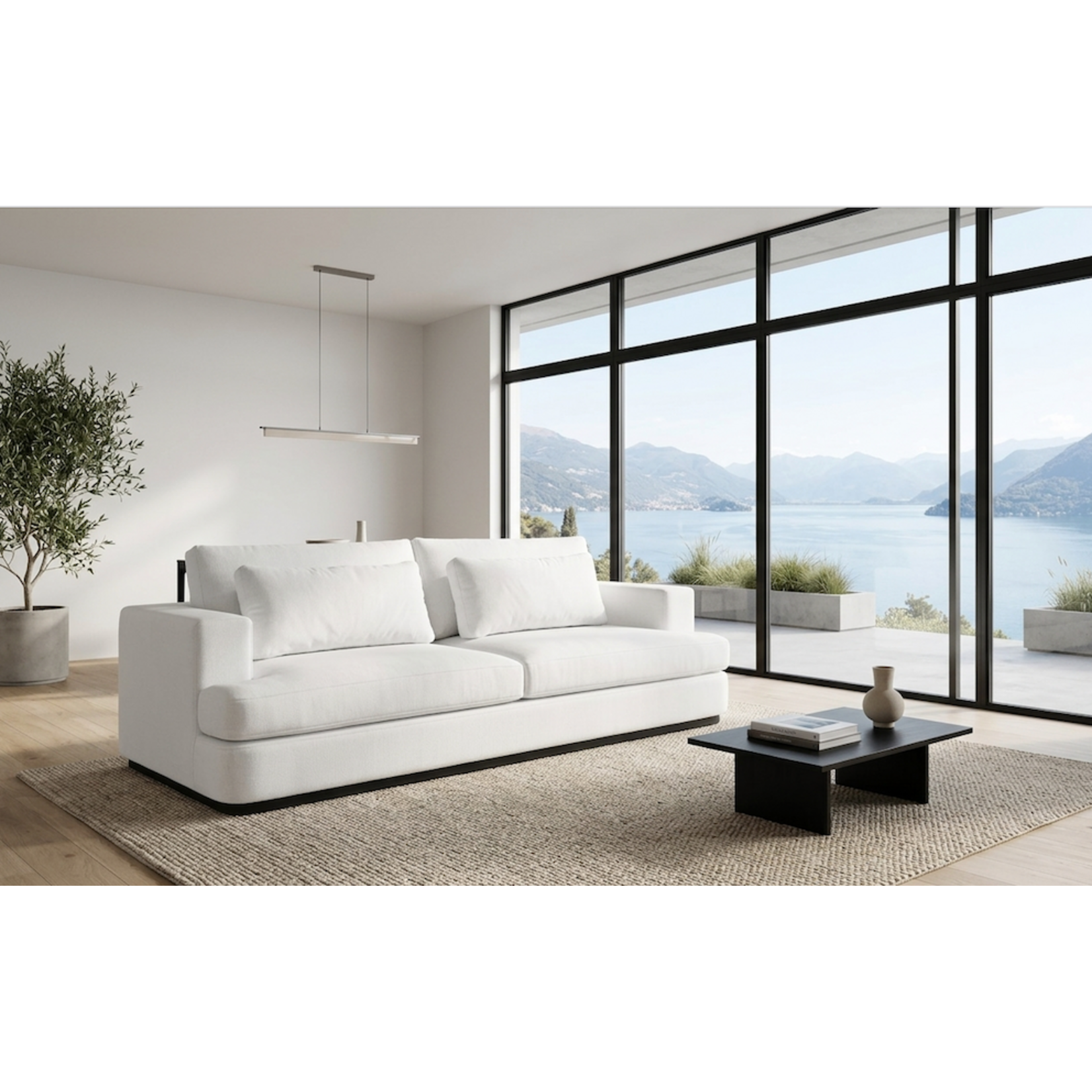 Aspen Sofa 240cm, inkl. Kissen, Stoff: Bolt 07