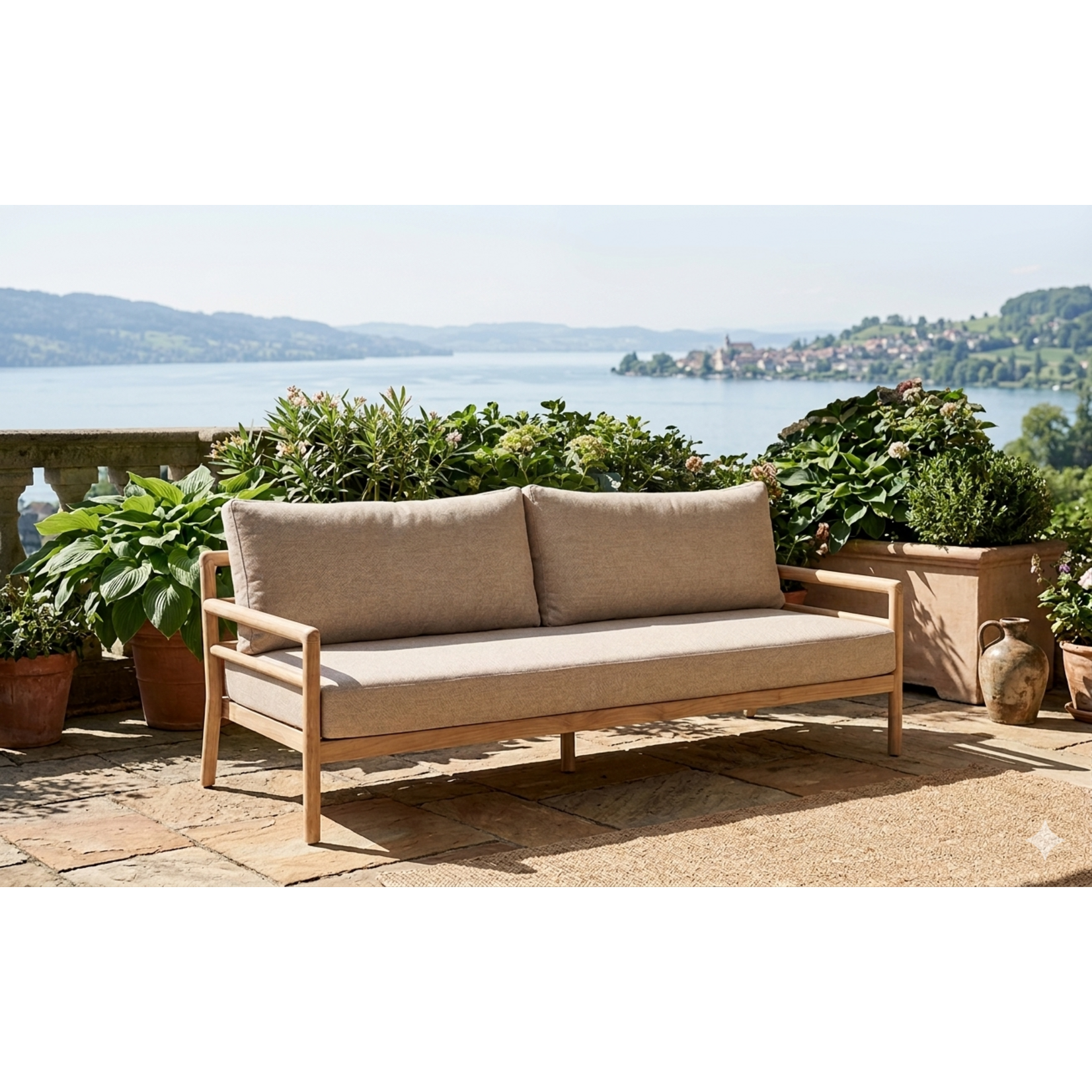 Maré Sofa 230x93xH93cm, inkl. Kissen