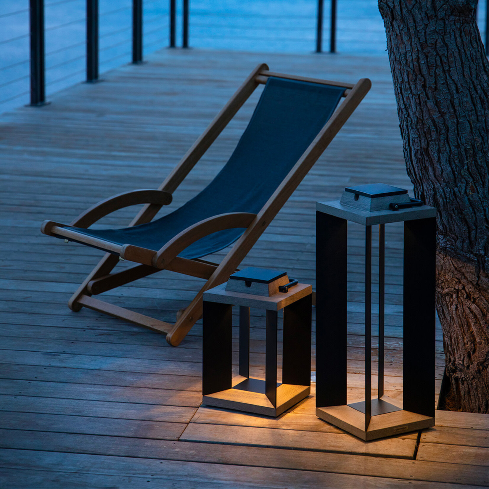 Tecka Laterne Solar L, 24x24xH87cm