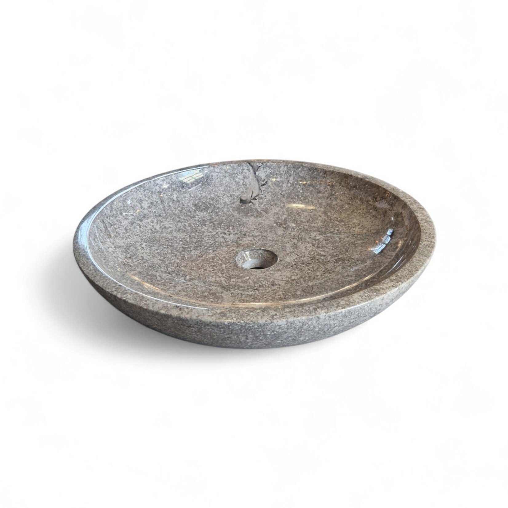 Waschbecken D50xH10cm, Jura-Marmor - Einzelstück