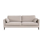 Adam Sofa 3-Sitzer 223x94xH85cm, Füsse: schwarz, Stoff: Viento 02 Kat. D