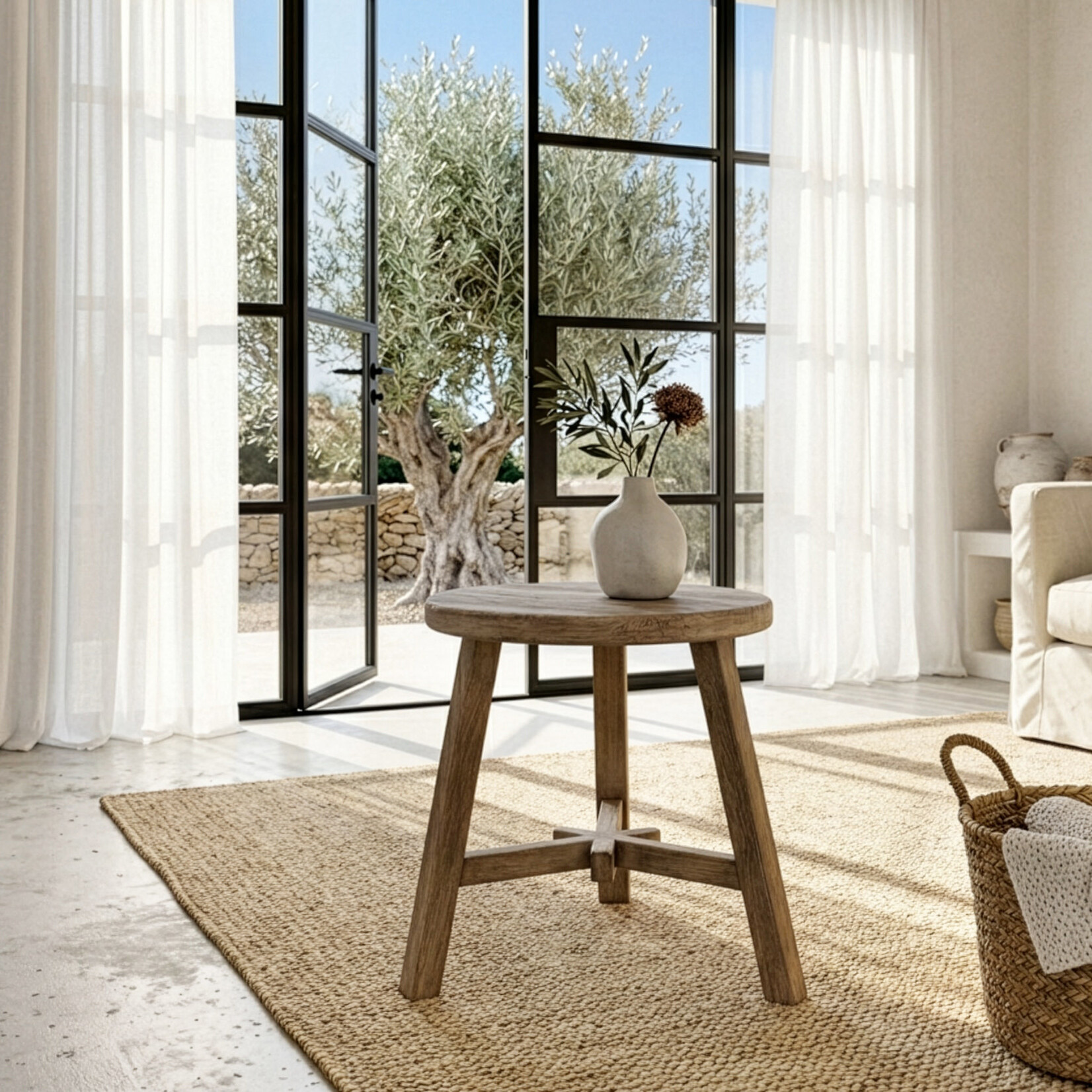 Pauleen Beistelltisch Ulme, D48xH50cm