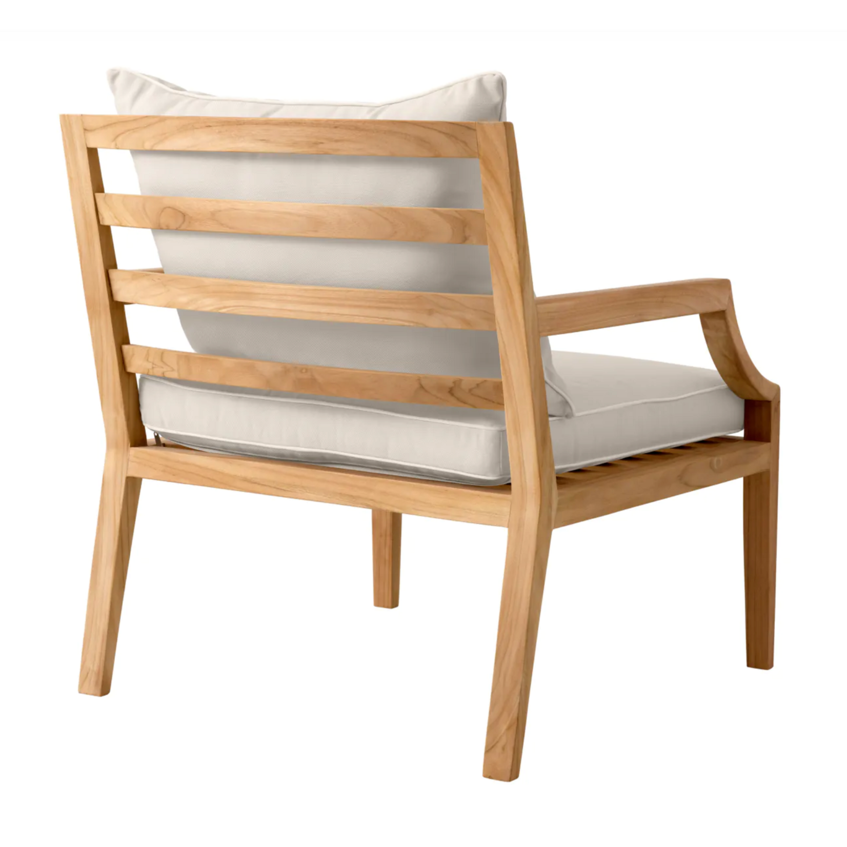Hera Gartensessel 69x78xH78cm (SH42cm) Teak natur & Stoff offwhite