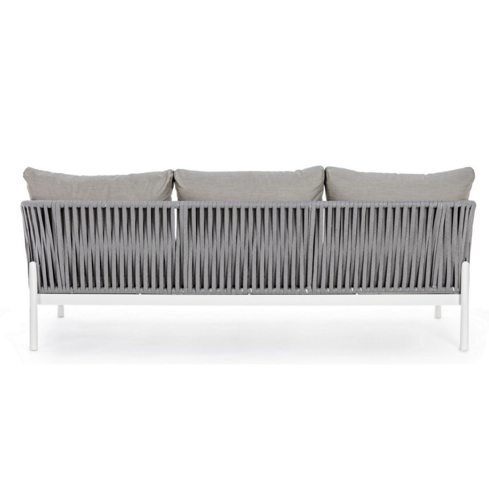 Sofa Flume 220x85xH86cm, inkl. Kissen weiss