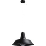 Hängelampe Industria matt schwarz D45cm