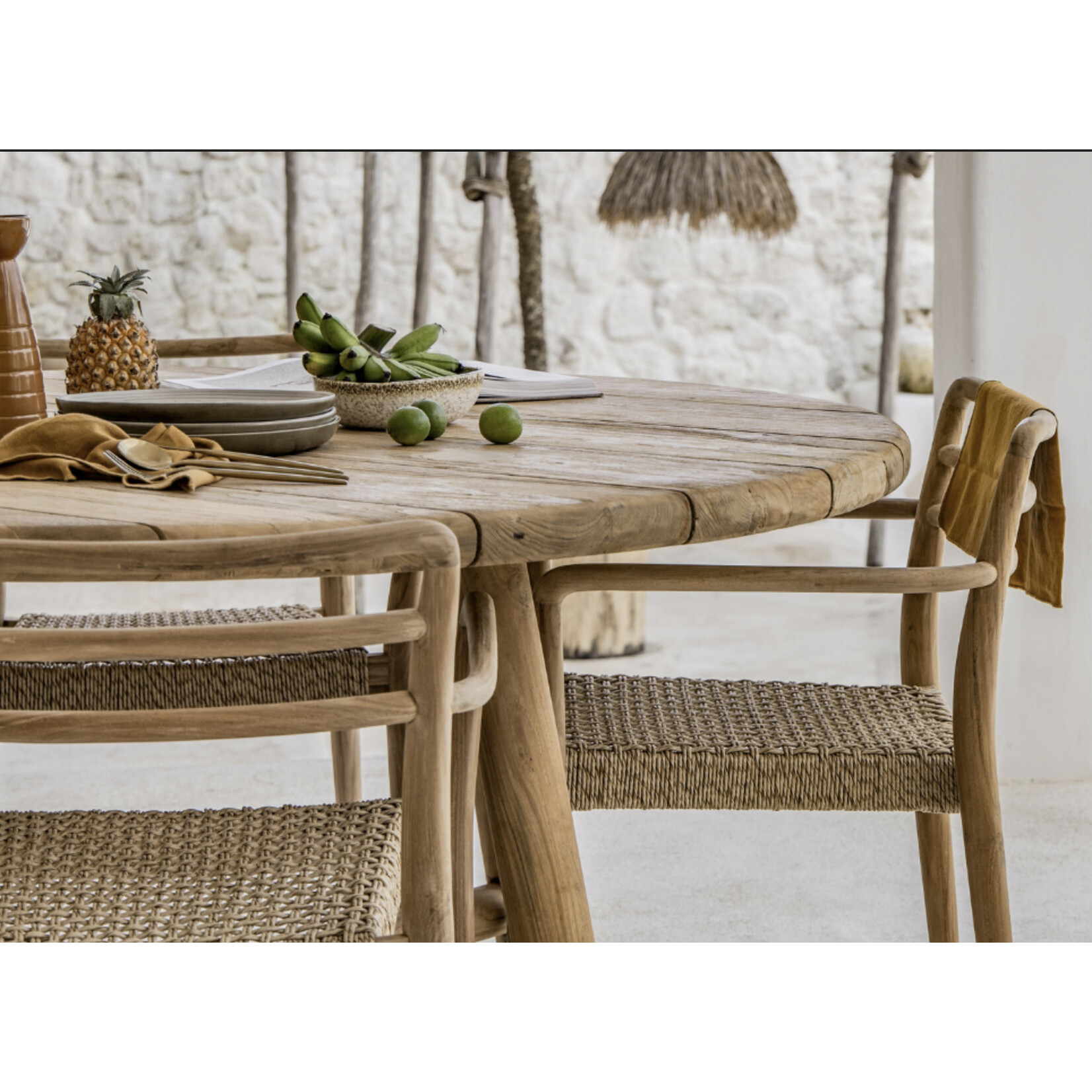 St. Simon Armlehnstuhl Teak, 59x54xH79cm