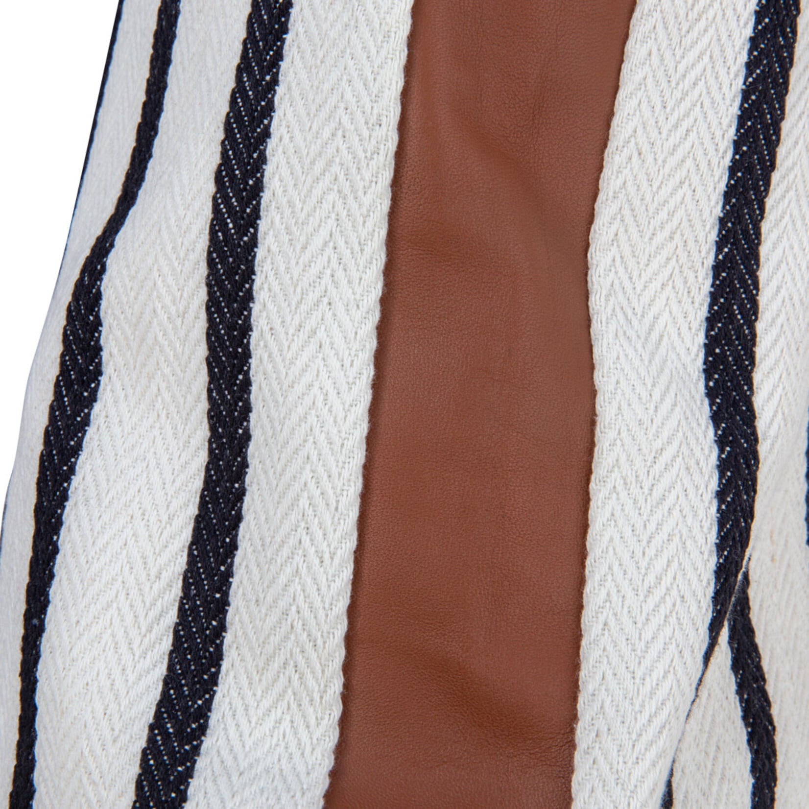 Twill Kissen mit Ledersteg 60x60cm