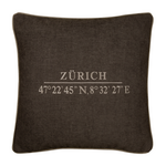 Area Kissen Zürich braun 55x55cm
