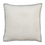 Baumwoll Kissen Schlingstich cream 50x50cm