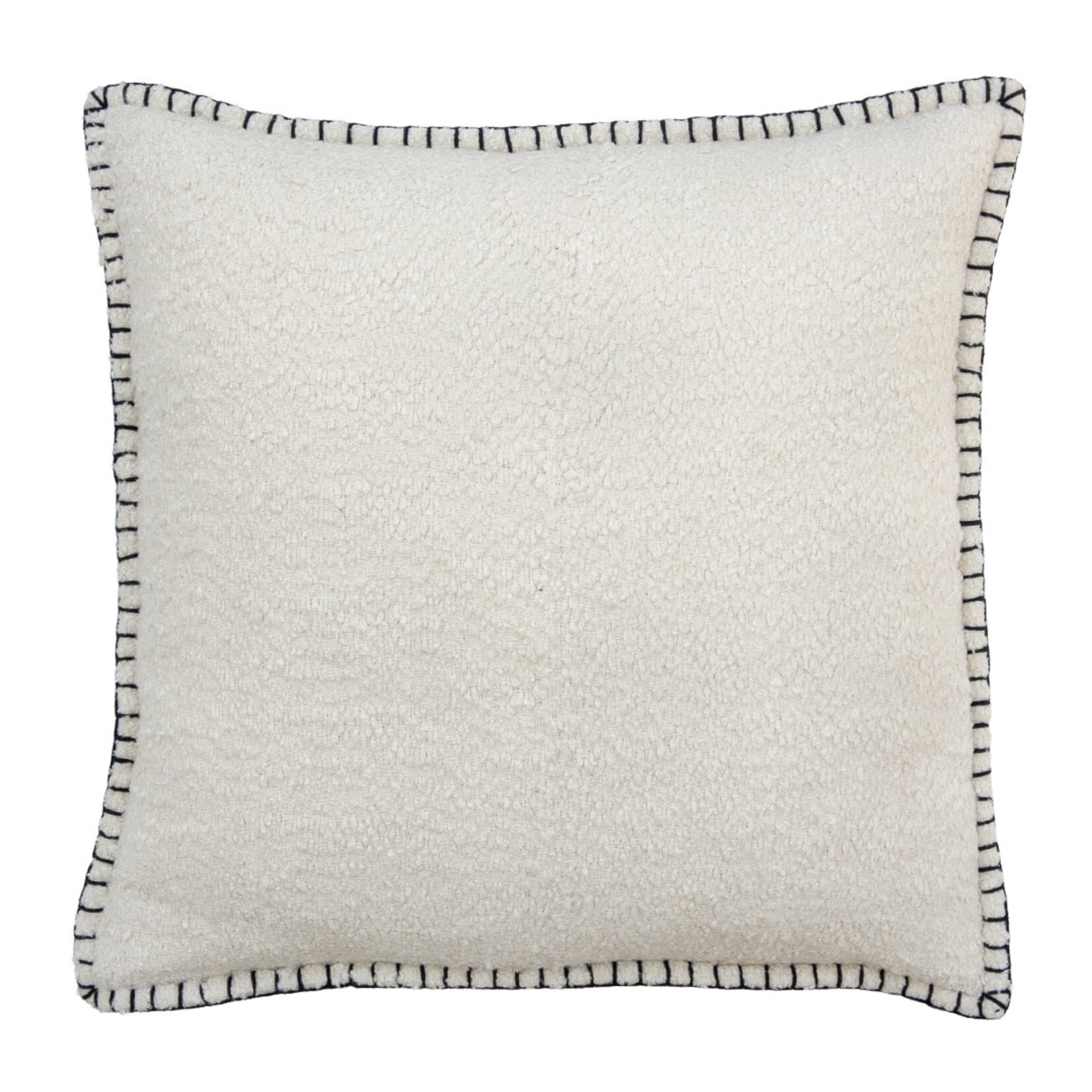 Baumwoll Kissen Schlingstich cream 50x50cm