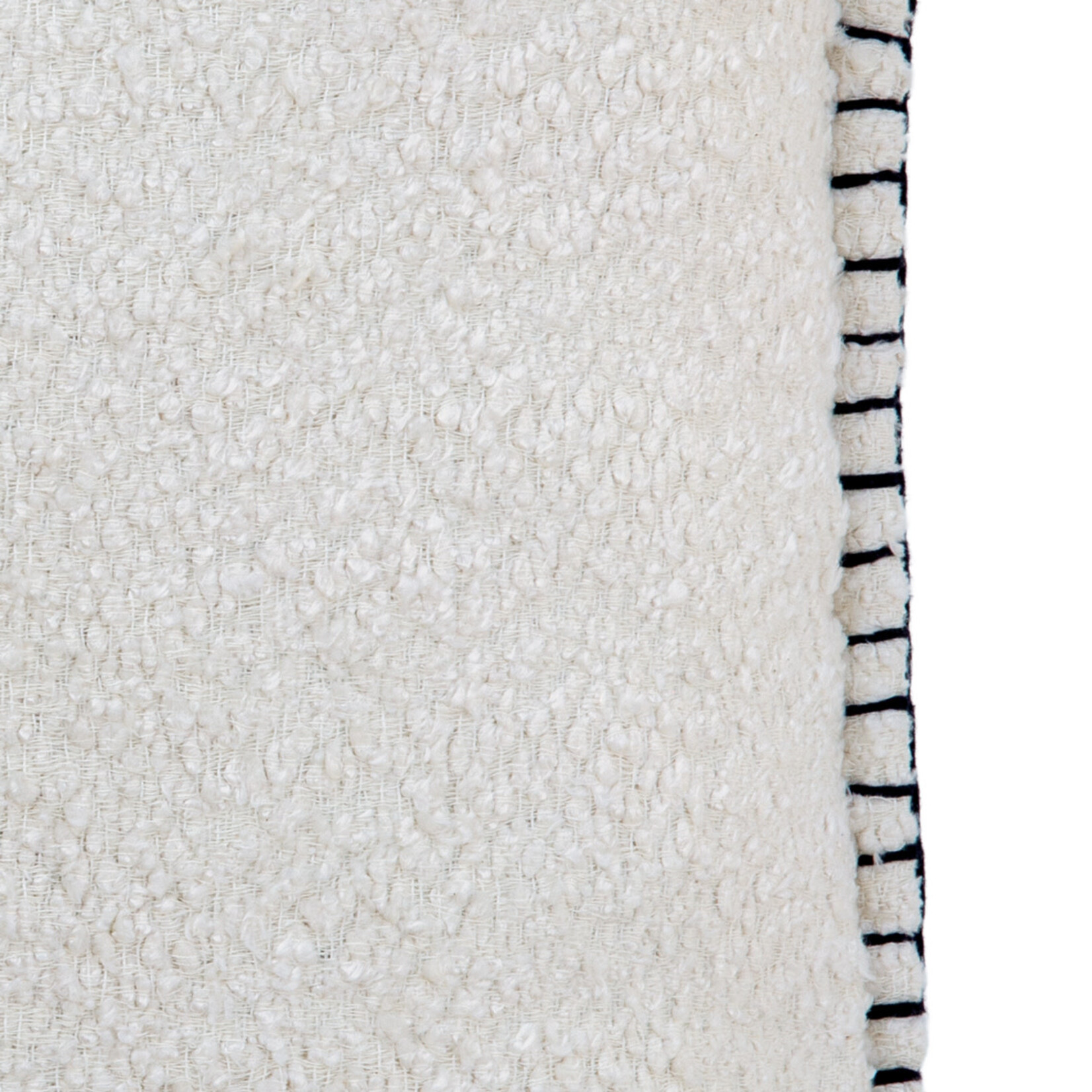 Baumwoll Kissen Schlingstich cream 50x50cm