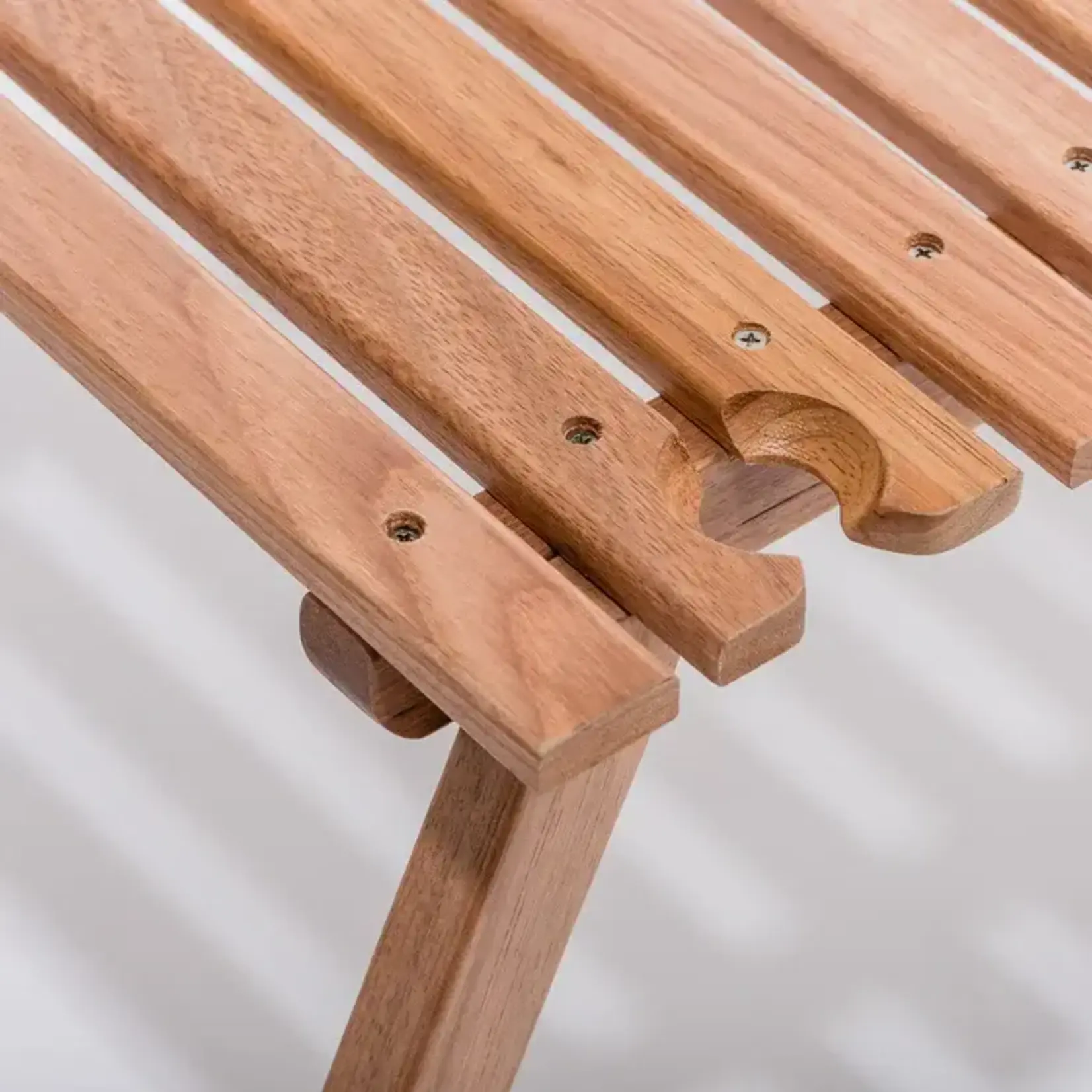 Picknick Tisch Outdoor aus Teakholz, 40cm x 71cm x H33cm