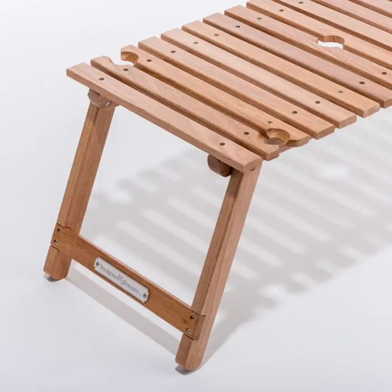 Picknick Tisch Outdoor aus Teakholz, 40cm x 71cm x H33cm