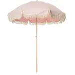 Premium Sonnenschirm Pink gestreift D183xH213cm