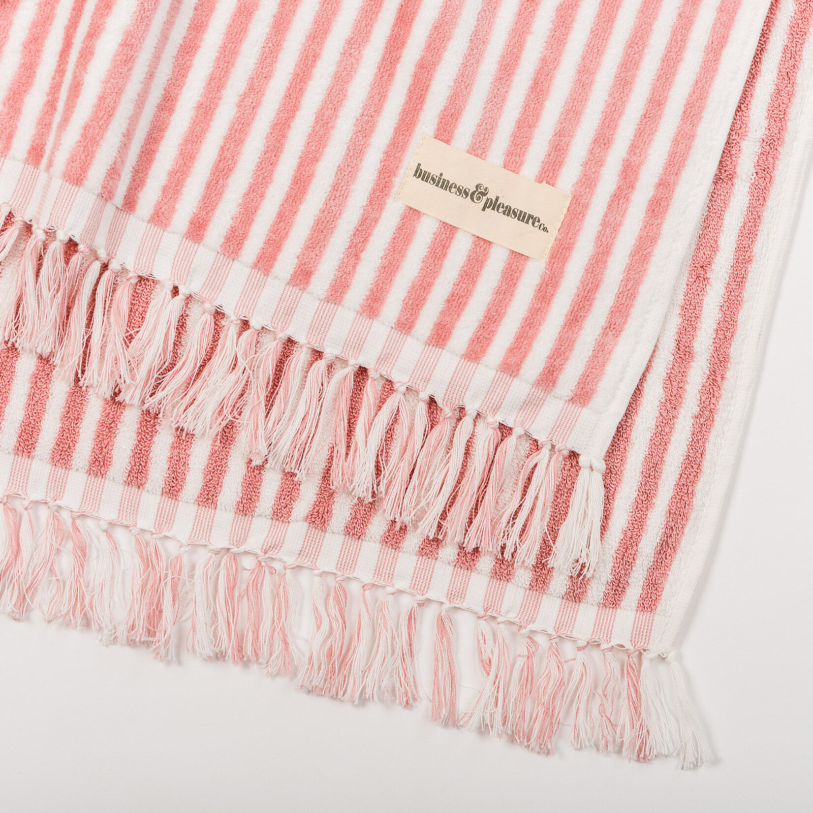 Strandtuch Pink gestreift 170x90cm