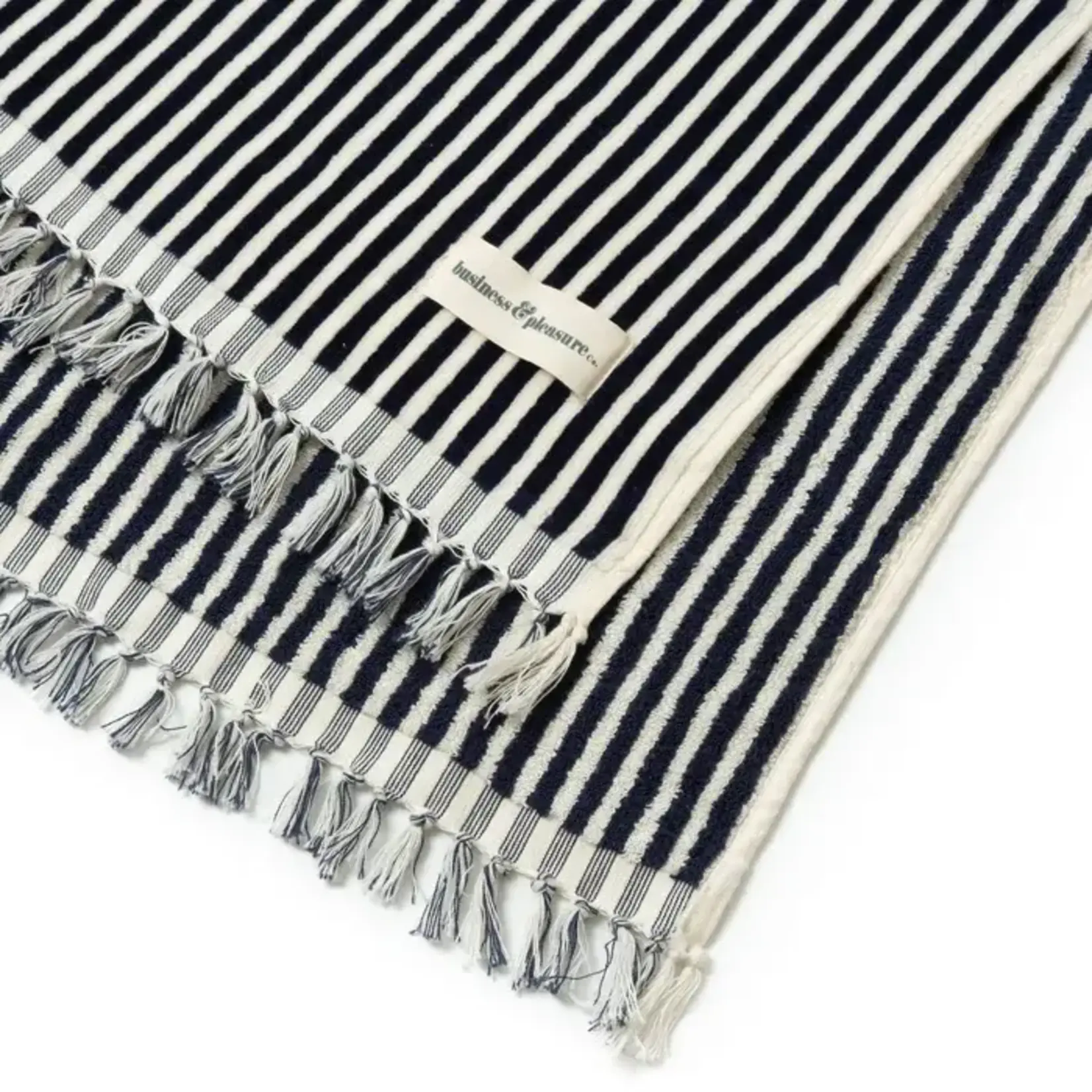 Strandtuch Navy gestreift 170x90cm
