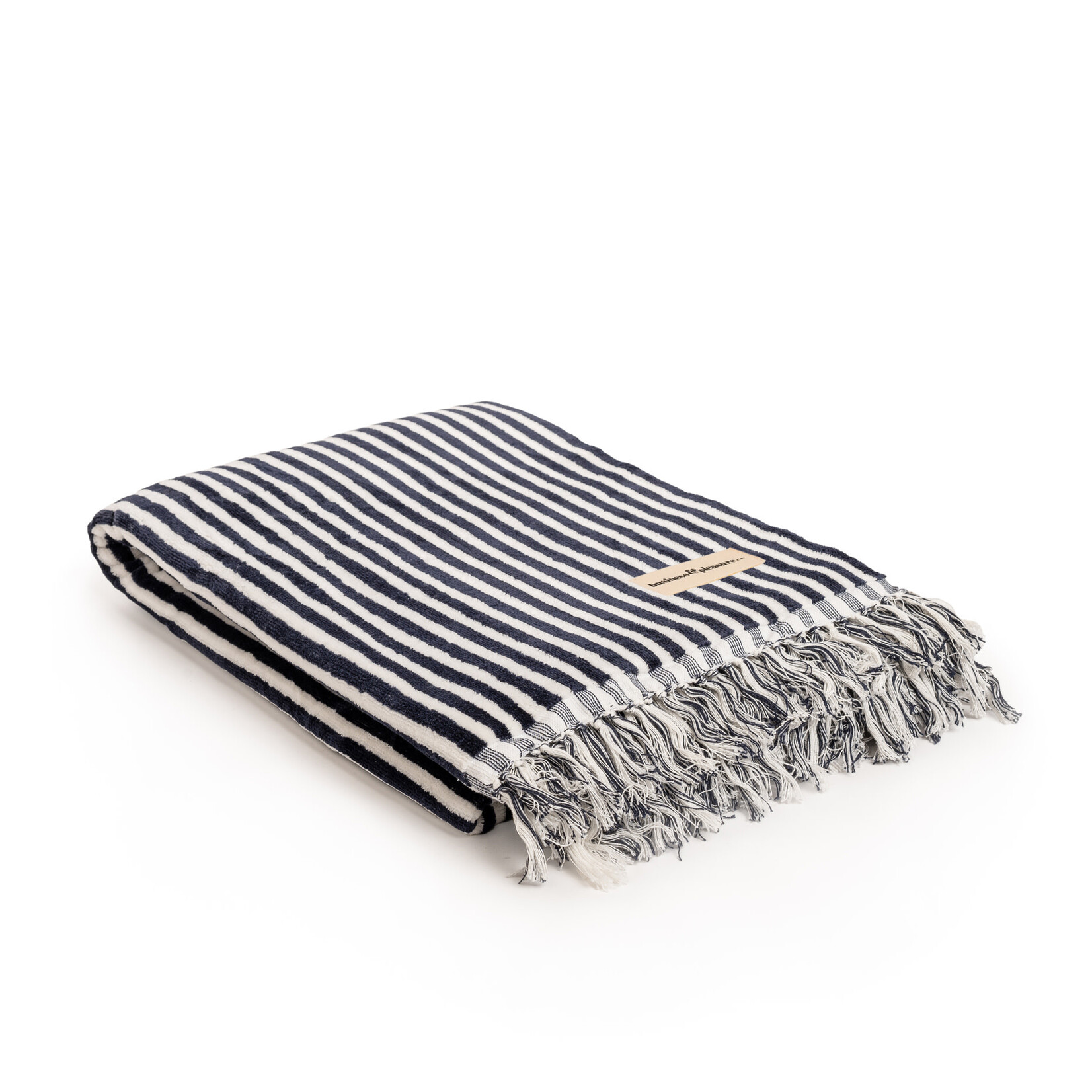 Strandtuch Navy gestreift 170x90cm
