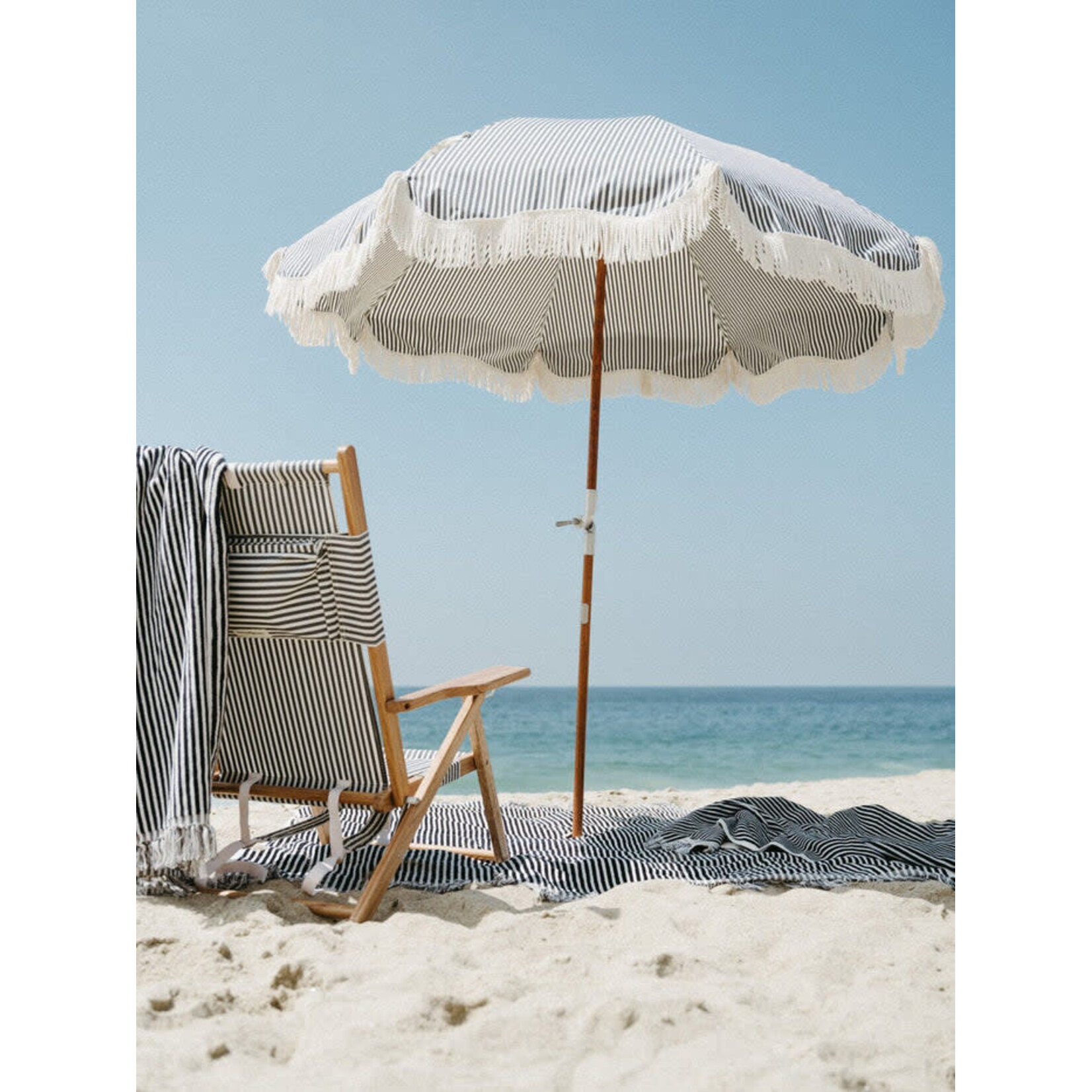 Strandtuch Navy gestreift 170x90cm